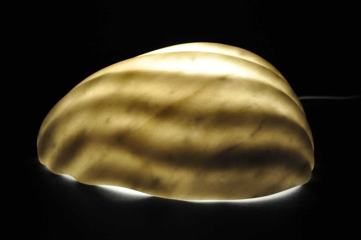 Calm 14 (illumination version) / Marble, 19Dx25Wx9.5H (cm)